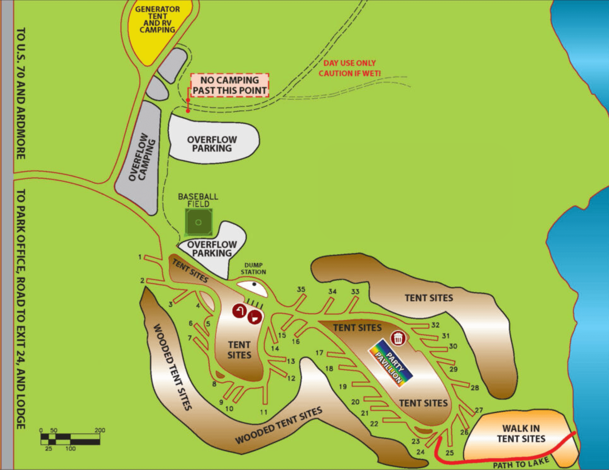 Camp Willowswish Map